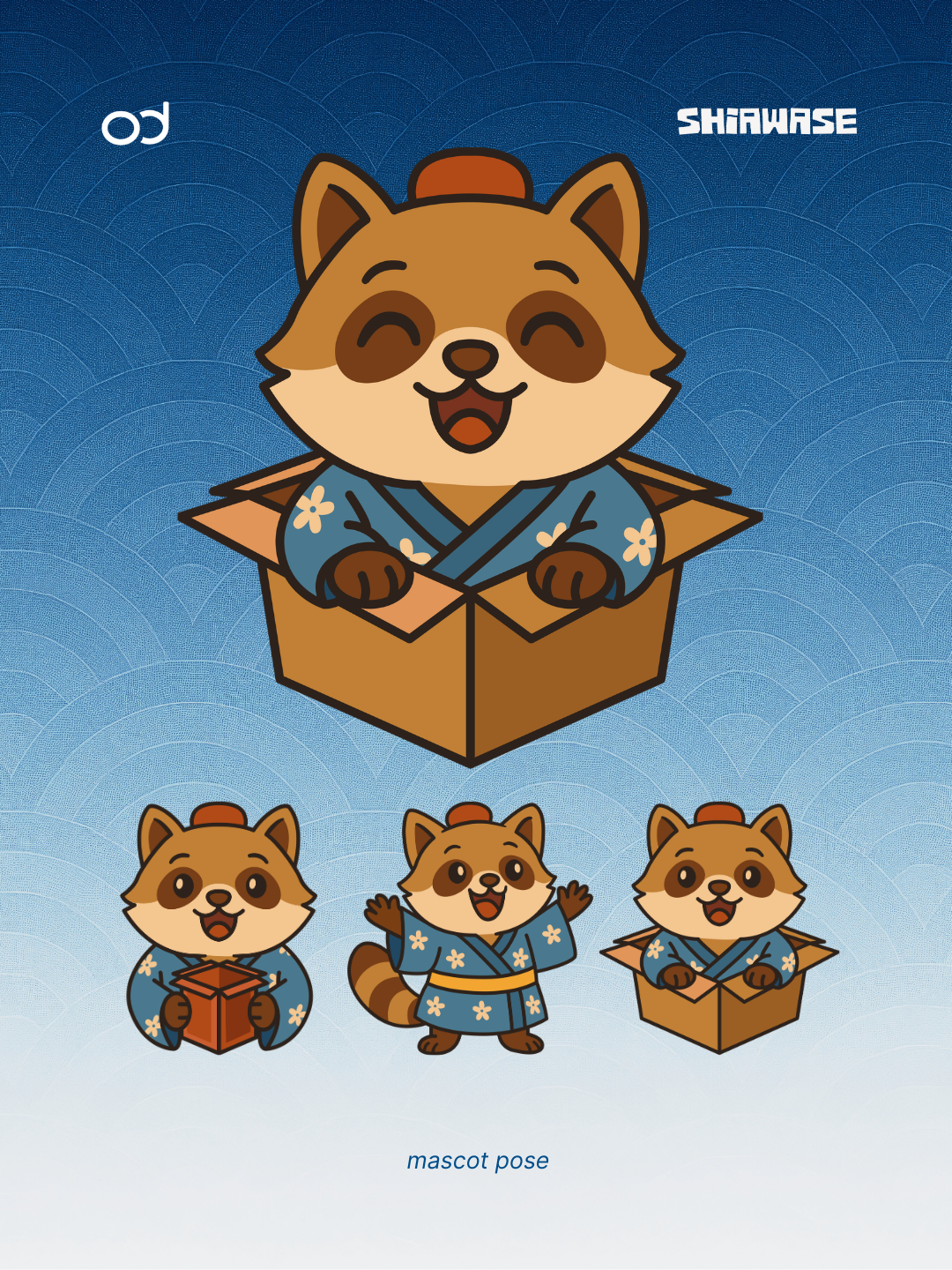 Shiawase Store Tanuki Mascott